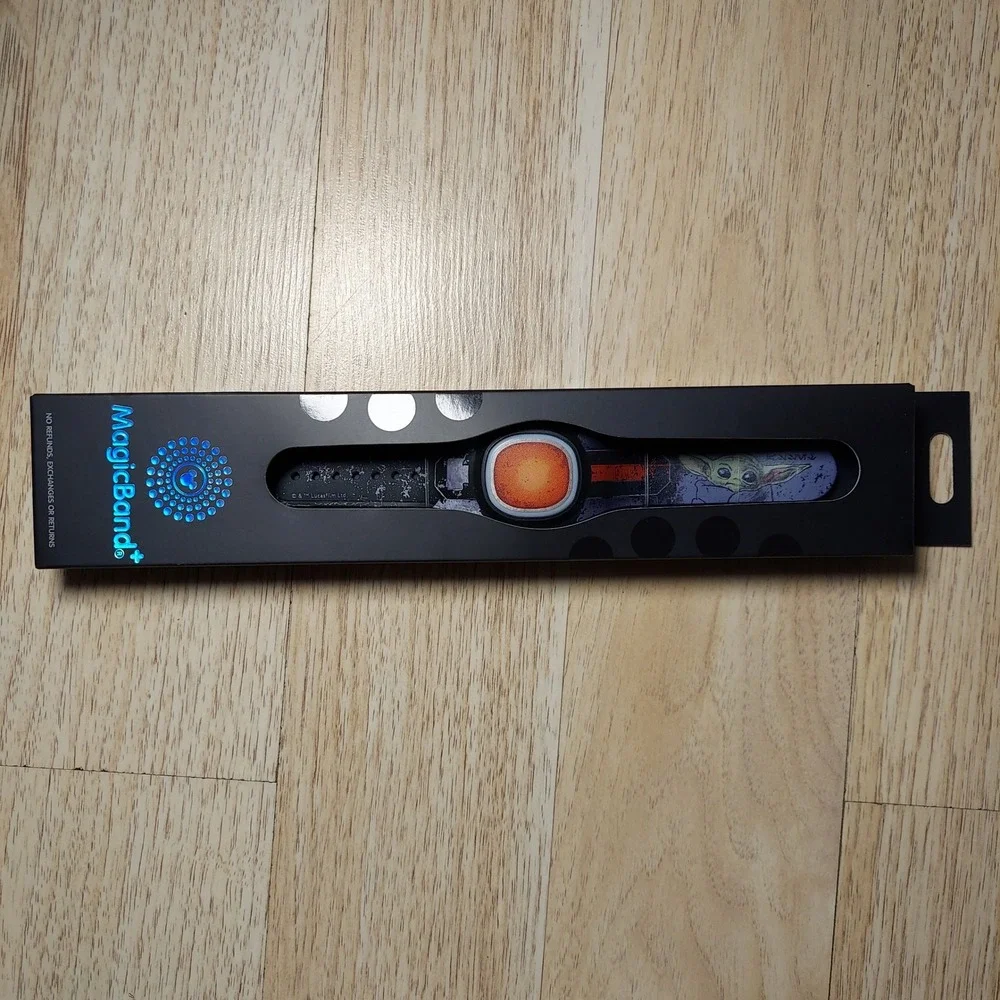 Disney MagicBand+ Grogu Mandalorian OSFM Black Retro Star Wars NIB